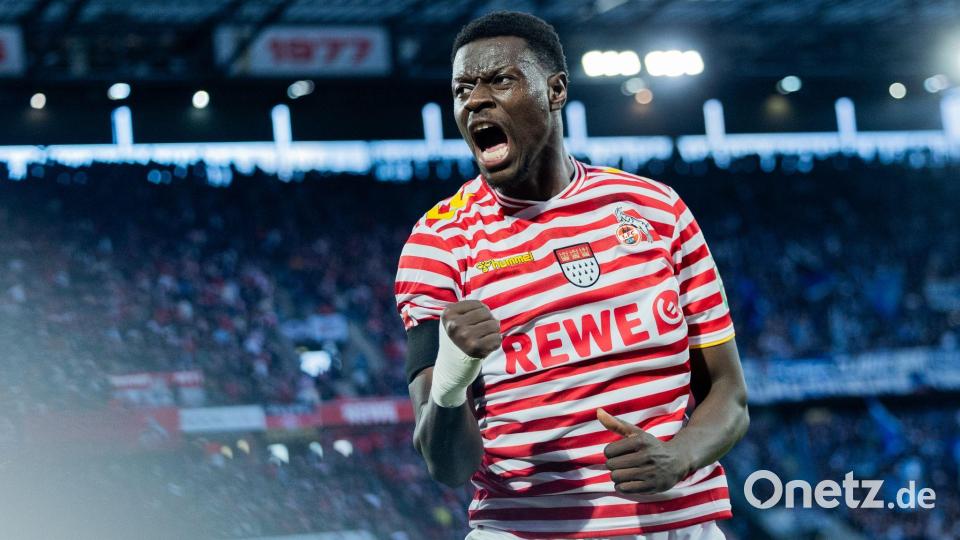 Torschütze zur Kölner 1:0-Führung: Ragnar Ache Bild: Rolf Vennenbernd/dpa