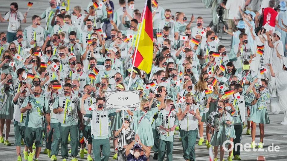 Die Einlaufkleidung hatte in Tokio bei einigen deutschen Sportlern für Kritik gesorgt. (Archivbild) Bild: Michael Kappeler/dpa