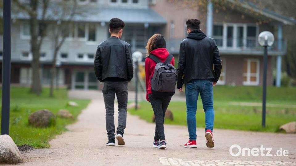 Syrische Geflüchtete auf dem Schulweg. (Archivfoto aus Niedersachsen) Bild: picture alliance / dpa
