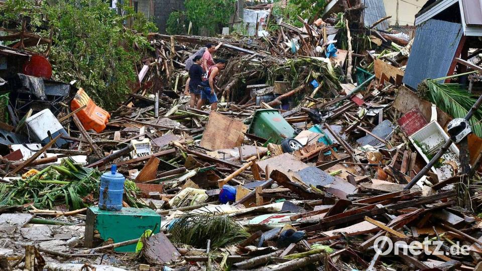 Der Taifun hatte mit heftigen Böen gewütet. Bild: Jacqueline Hernandez/AP/dpa