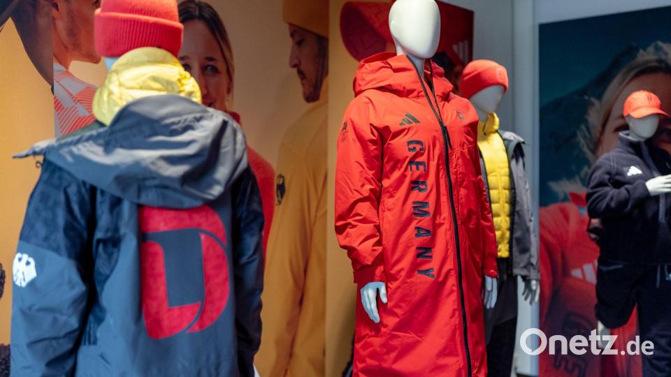 Die offizielle Ausrüstung von Team D für die Olympischen und Paralympischen Winterspiele 2026. Bild: Daniel Karmann/dpa
