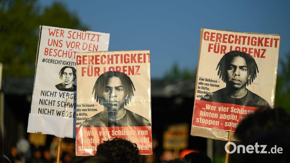 Nach dem gewaltsamen Tod von Lorenz gab es große Demonstrationen. (Archivbild) Bild: Izabela Mittwollen/dpa
