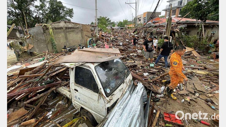 Zahlreiche Häuser lagen in Trümmern. Bild: Jacqueline Hernandez/AP/dpa
