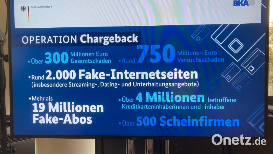 Die Ermittler tauften ihre Arbeit „Operation Chargeback“. Damit ist eine Rückbuchung einer Kartenzahlung gemeint, weil ein Kunde bei seiner Bank die Stornierung einer Abbuchung etwa wegen Betrugs fordert. Bild: Jens Albes/dpa