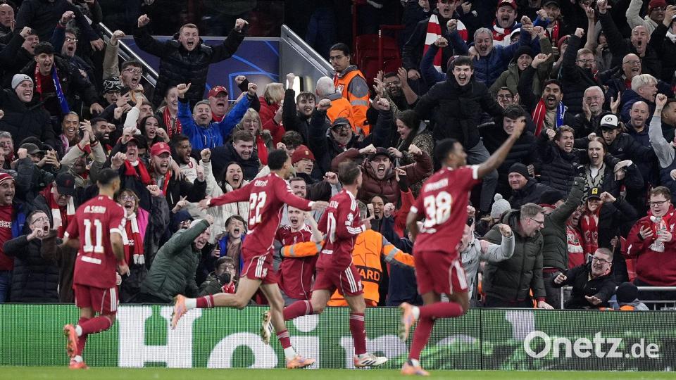 Spieler und Fans des FC Liverpool hatten am Dienstag Grund zur Freude. Bild: Peter Byrne/PA Wire/dpa