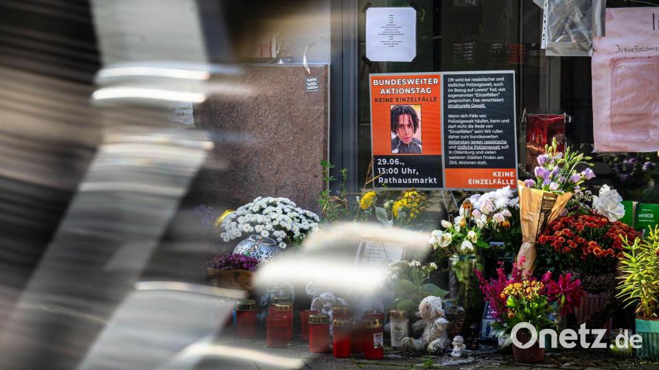 Nach dem gewaltsamen Tod des 21-jährigen Lorenz in Oldenburg hat die Staatsanwaltschaft Anklage gegen einen Polizisten erhoben. (Archivbild) Bild: Sina Schuldt/dpa