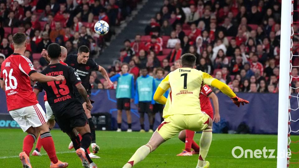 Patrik Schick köpft zum 1:0. Bild: Ana Brigida/AP/dpa