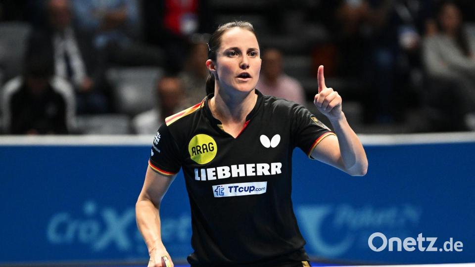 Auch in Frankfurt siegreich: Tischtennis-Spielerin Sabine Winter. (Archivbild) Bild: Manfred Schillings/dpa