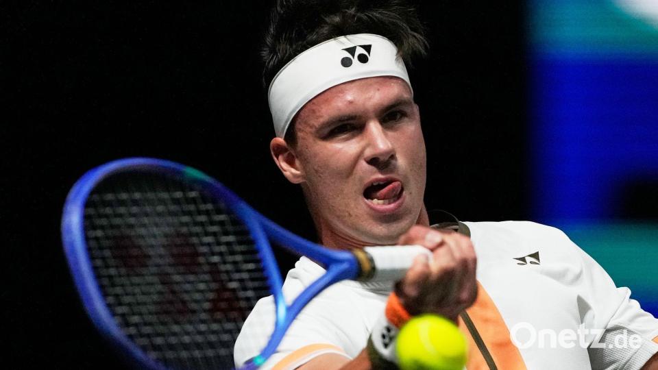 Daniel Altmaier ist beim Turnier in Metz im Viertelfinale ausgeschieden. (Archivbild) Bild: Michel Euler/AP/dpa