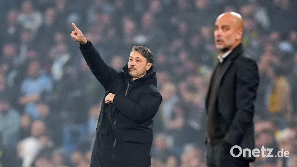 Niko Kovac (l) weiß, woran er mit seinem Team noch arbeiten muss. Bild: Martin Rickett/PA Wire/dpa