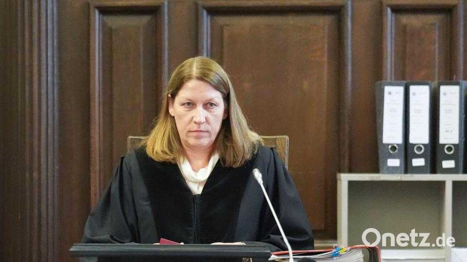 Die Vorsitzende Richterin unterbrach die Erklärung der Angeklagten Block mehrfach. Bild: Marcus Brandt/dpa Pool/dpa