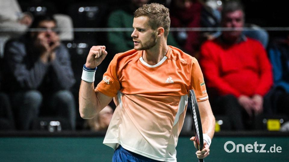 Yannick Hanfmann trifft im Halbfinale von Athen auf Novak Djokovic. (Archivbild) Bild: Matthieu Mirville/ZUMA Press Wire/dpa