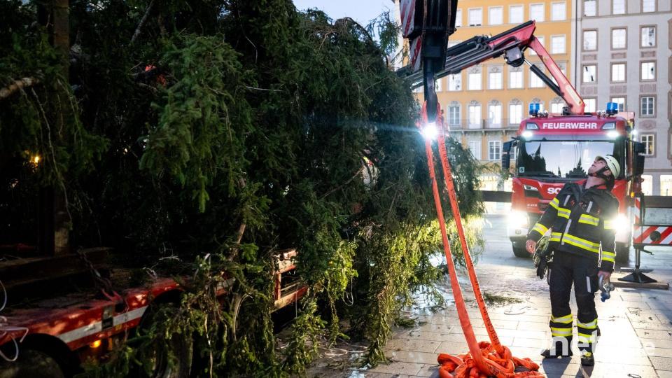 In den Morgenstunden ging es los. Bild: Lennart Preiss/dpa