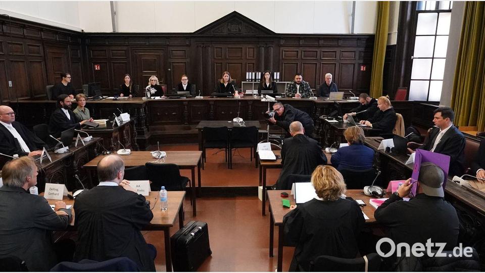 Am 20. Verhandlungstag gab Christina Block noch einmal eine Erklärung ab. Bild: Marcus Brandt/dpa Pool/dpa