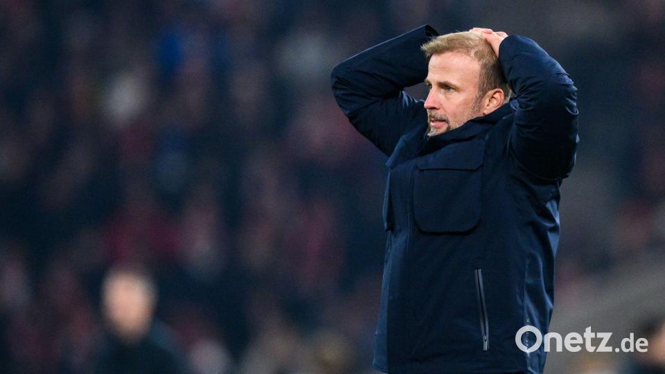 Trainer Sebastian Hoeneß ist verwundert, dass Angelo Stiller nicht für die Länderspiele nominiert ist. Bild: Tom Weller/dpa