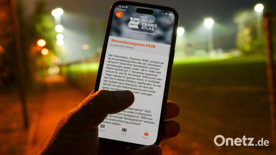 Klickt man in der App auf einen Eintrag, gelangt man zu Erläuterungen zu dem jeweiligen Tatort. Bild: Peter Kneffel/dpa