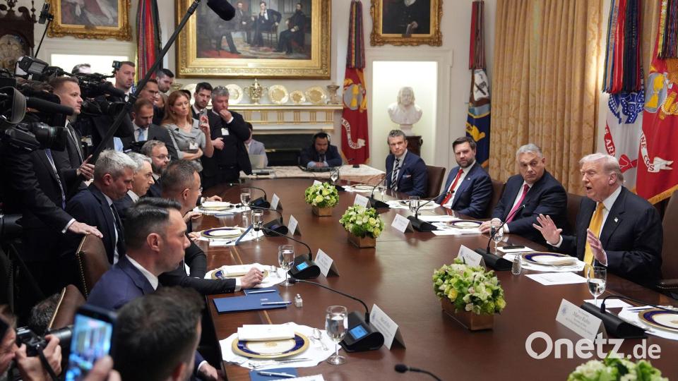 Die beiden Regierungschefs sprachen unter anderem über Energiehandel. Bild: Evan Vucci/AP/dpa