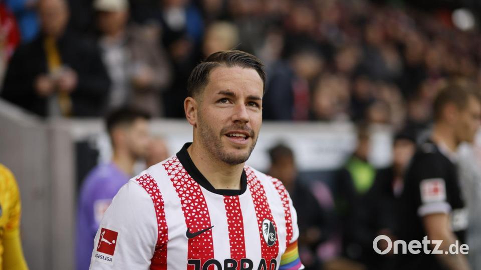 441 Pflichtspiele - Christian Günter ist nun alleiniger Rekordspieler des SC Freiburg. Bild: Philipp von Ditfurth/dpa