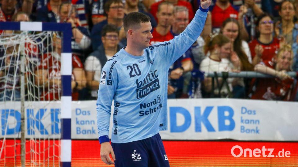 Flensburgs Torwart Kevin Möller machte ein starkes Spiel. (Archivbild) Bild: Michael Hundt/dpa