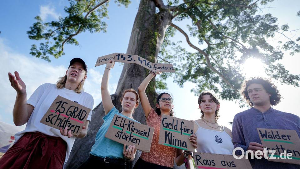 Auch deutsche Klimaschützer sind nach Brasilien gereist. Bild: Kay Nietfeld/dpa