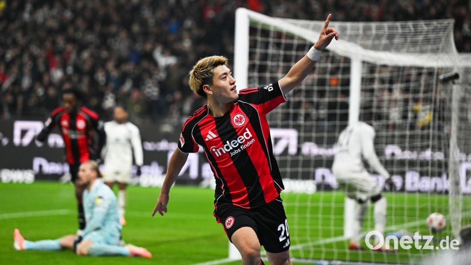 Erzielte das Siegtor für Frankfurt: Ritsu Doan. Bild: Arne Dedert/dpa