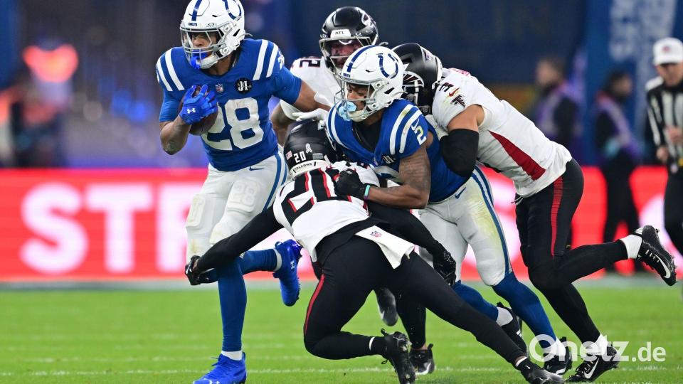 Dank Running Back Jonathan Taylor liegen die Colts auf Playoff-Kurs. Bild: Sebastian Christoph Gollnow/dpa