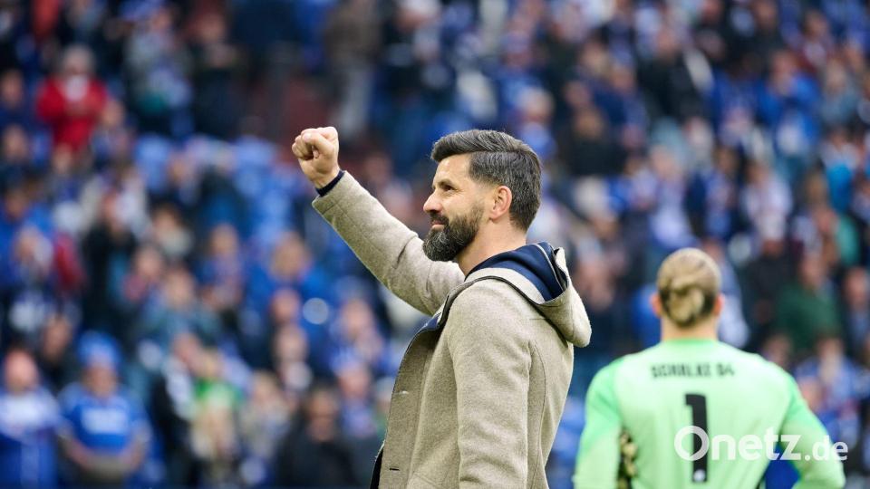 Miron Muslic wird auf Schalke immer mehr zum Erfolgstrainer. Bild: Bernd Thissen/dpa