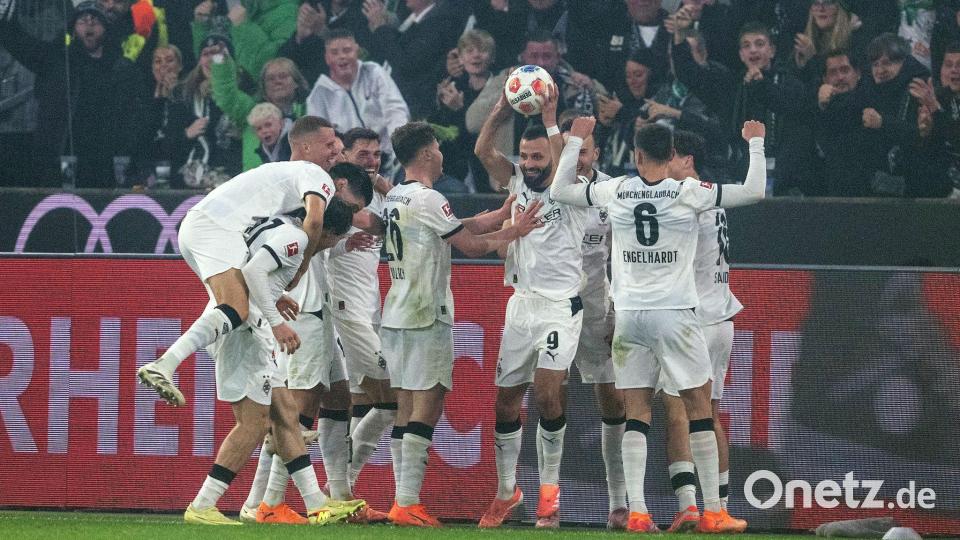 Borussia feiert den ersten Heimsieg der Saison. Bild: David Inderlied/dpa