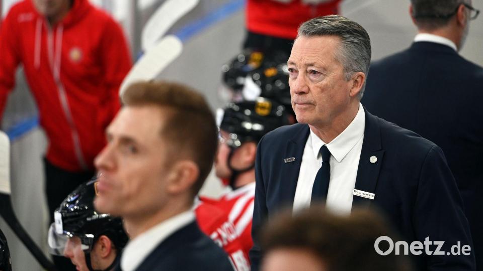 Banger Blick Richtung Olympia bei Bundestrainer Harold Kreis (r). Bild: Markus Lenhardt/dpa