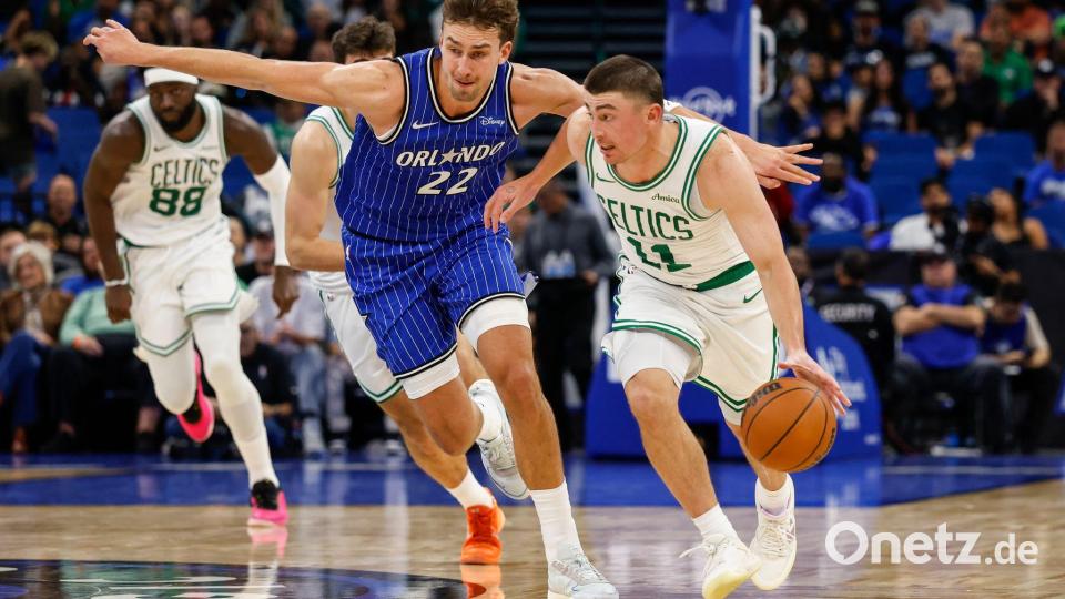 Zwei Siege in Boston in Serie wollten die Orlando Magic - daraus wurde nichts. Bild: Kevin Kolczynski/AP/dpa