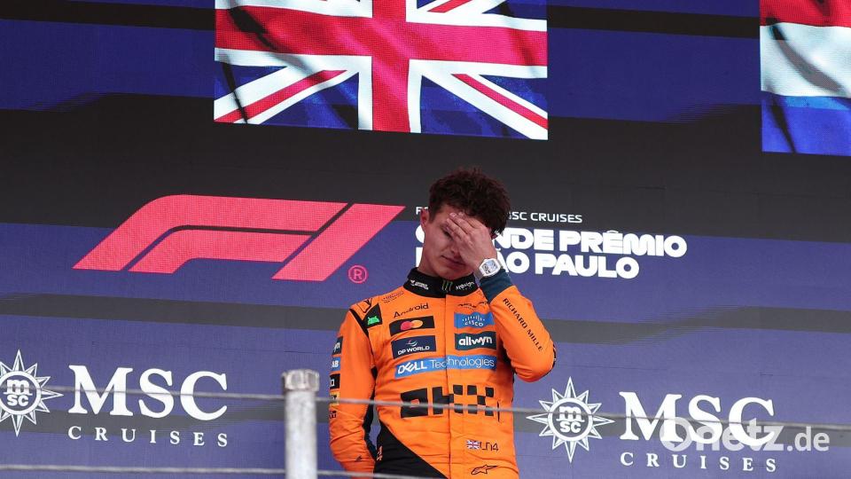 Lando Norris muss immer wieder auch Buhrufe aushalten. Bild: Andre Penner/AP/dpa