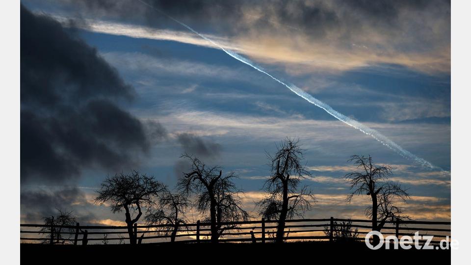 Herbstliche Abendstimmung in Unterfranken Bild: Karl-Josef Hildenbrand/dpa