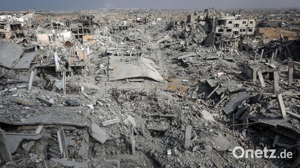 Zerstörungen im Gebiet Al-Katiba in Gaza. Bild: Abed Rahim Khatib/dpa