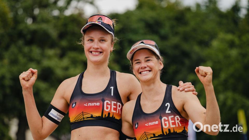 Bei der EM noch Dritte, kommt jetzt der WM-Coup: Svenja Müller (l) und Cinja Tillmann. (Archivbild) Bild: Marius Becker/dpa