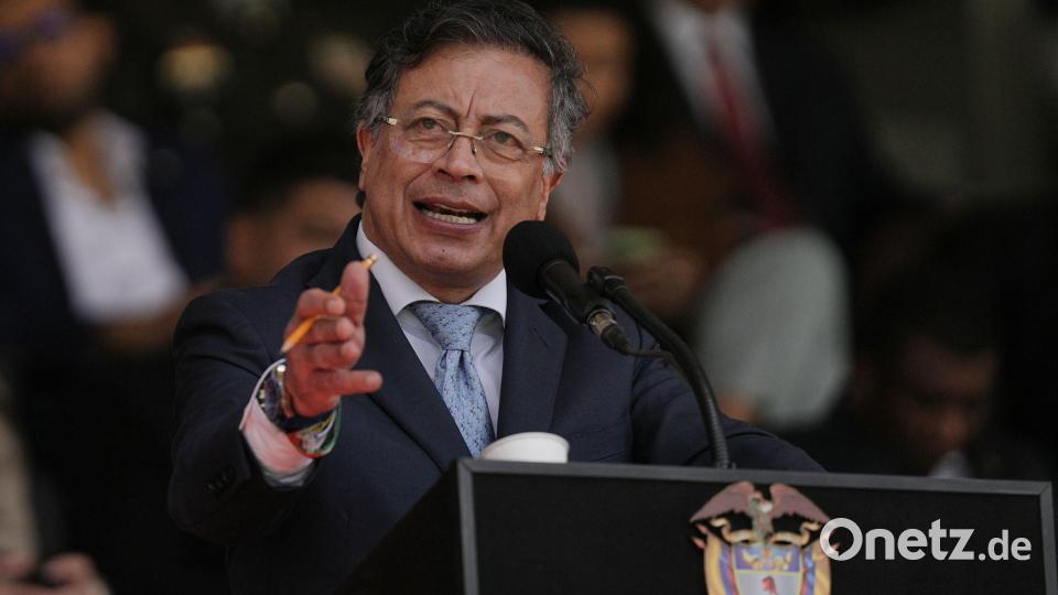 Der Kampf gegen Drogen müsse „den Menschenrechten des karibischen Volkes untergeordnet werden“, sagte Kolumbiens Präsident Gustavo Petro. (Archivbild) Bild: Ivan Valencia/AP/dpa