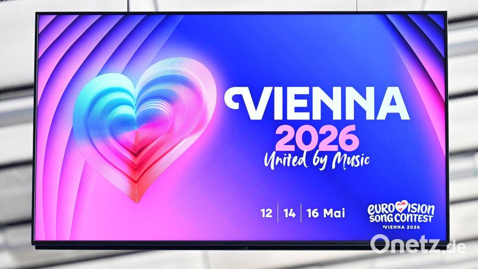 Das Design für den ESC 2026 steht bereits fest - jetzt gibt es Überlegungen, ob Kanada bei dem Musikwettbewerb auftreten könnte. (Archivbild) Bild: Hans Klaus Techt/APA/dpa