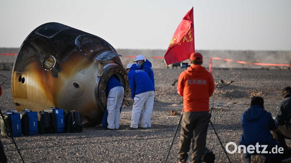 Shenzhou-21: Rückkehrkapsel landet sicher in der Inneren Mongolei Bild: Li Zhipeng/XinHua/dpa