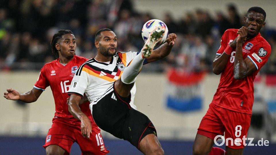Jonathan Tah hatte in seinem ersten Spiel als DFB-Kapitän mehr Arbeit als gedacht. Bild: Federico Gambarini/dpa