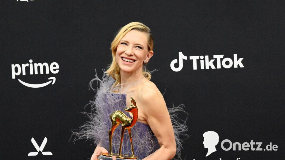 Auch Schauspielerin Cate Blanchett wurde ausgezeichnet. Bild: Felix Hörhager/dpa