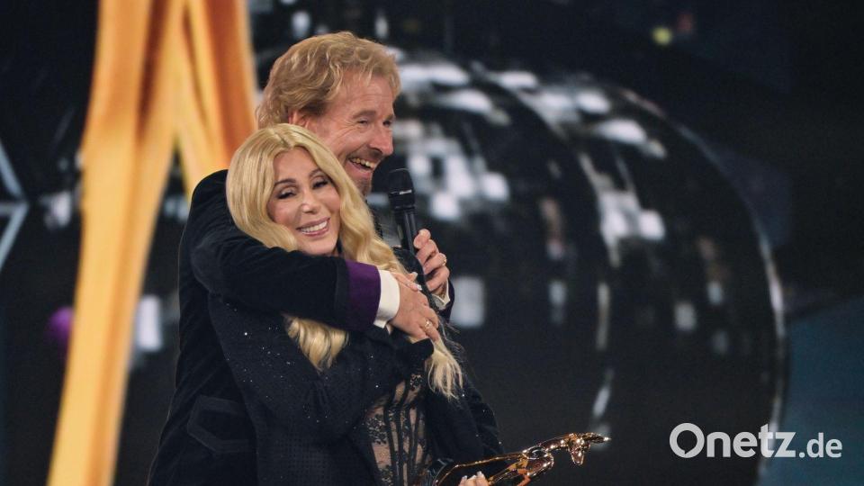 Mit seinem Auftritt sorgte Gottschalk für Irritationen. Bild: Peter Kneffel/dpa