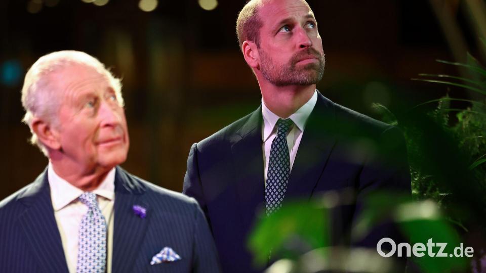 William (r.) wird auf seinen Vater als König folgen. Bild: Henry Nicholls/PA Wire/dpa