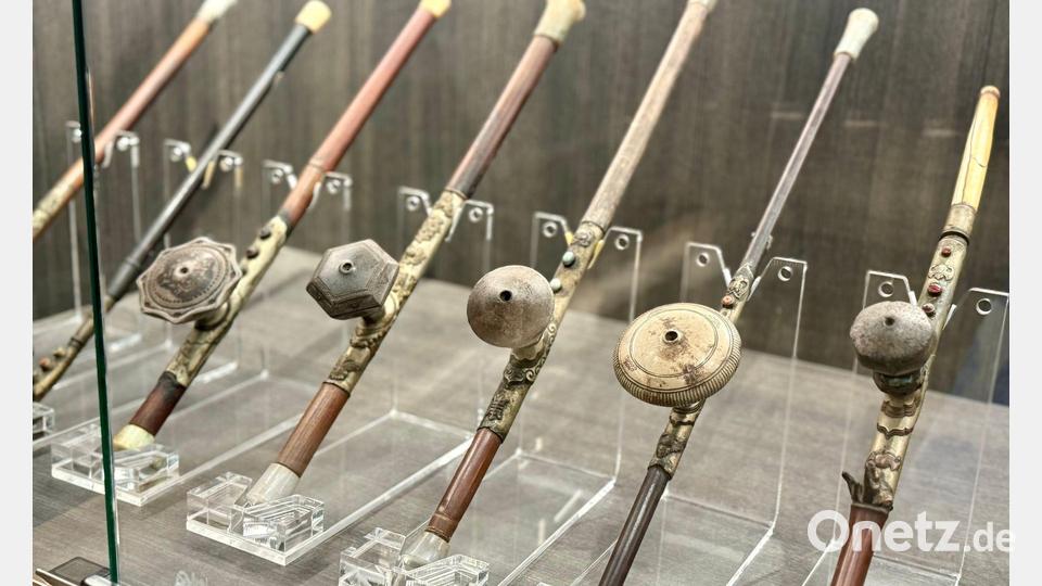 Opium-Pfeifen gehörten früher zum Goldenen Dreieck dazu – heute sind sie in Museen ausgestellt. Bild: Carola Frentzen/dpa