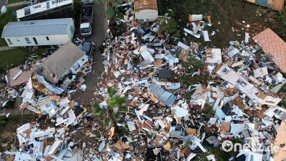 Auf diesem Campingplatz starb eine Frau. Bild: Joao Matos/AP/dpa