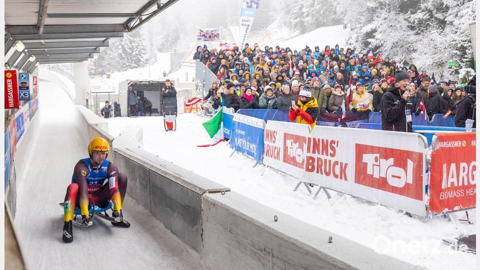 Der Eiskanal ist im unteren Abschnitt neu gebaut worden und wird nun wegen technischer Mängel nicht freigegeben. (Archivbild) Bild: Expa/Johann Groder/APA/dpa