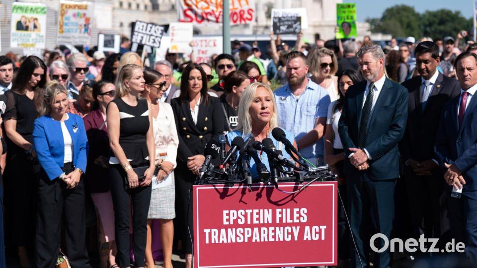 Greene wirft Trump eine „schwere Fehleinschätzung“ in der Epstein-Affäre vor. Bild: Jose Luis Magana/AP/dpa