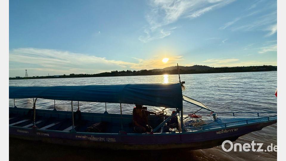 Der mächtige Mekong ist einer der berühmtesten Flüsse Asiens. Mit Schnellbooten können Besucher von Thailand in die Sonderwirtschaftszone übersetzen. Bild: Carola Frentzen/dpa