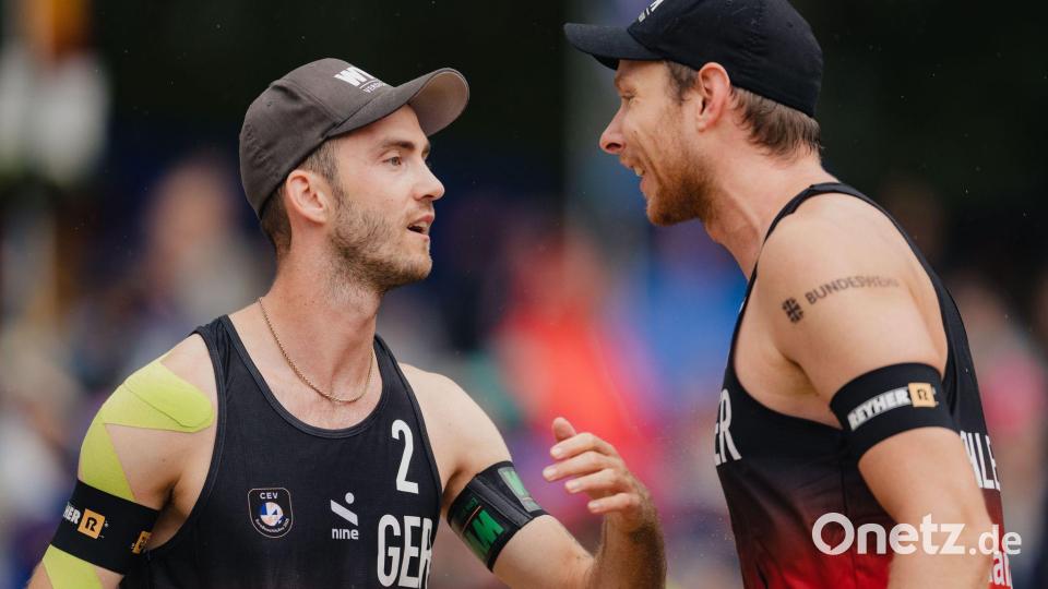 Erfolgreicher Auftakt in die WM: Nils Ehlers (r) und Clemens Wickler (Archivbild) Bild: Marius Becker/dpa