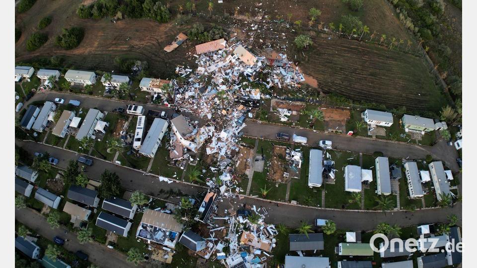 Der Wetterdienst geht davon aus, dass an der Algarve ein Tornado wütete. Bild: Joao Matos/AP/dpa