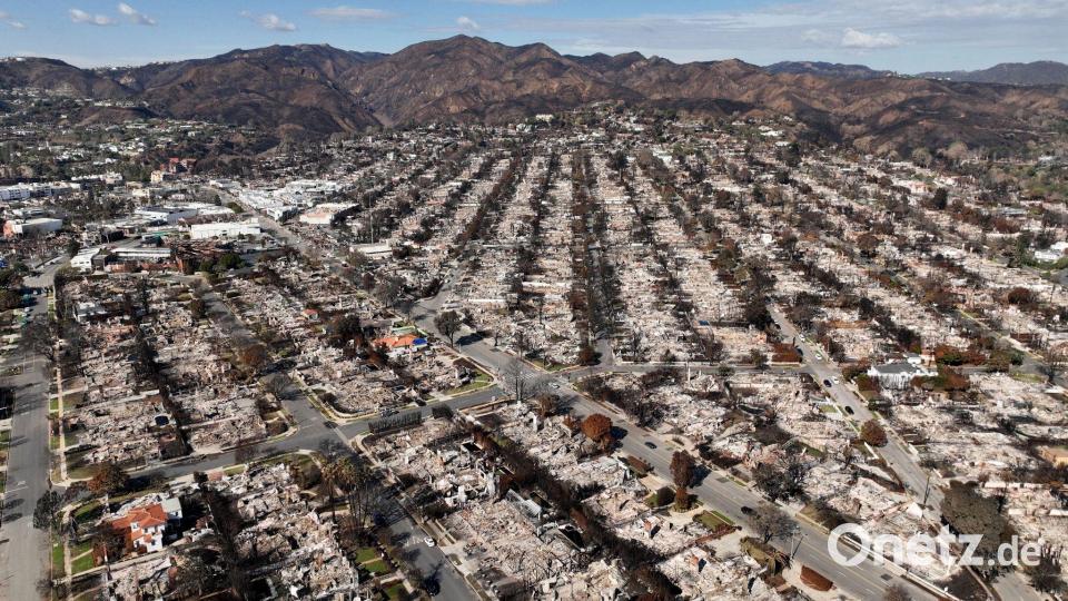 Im vergangenen Januar haben verheerende Brände ganze Viertel von Los Angeles verwüstet. Bild: Jae C. Hong/AP/dpa