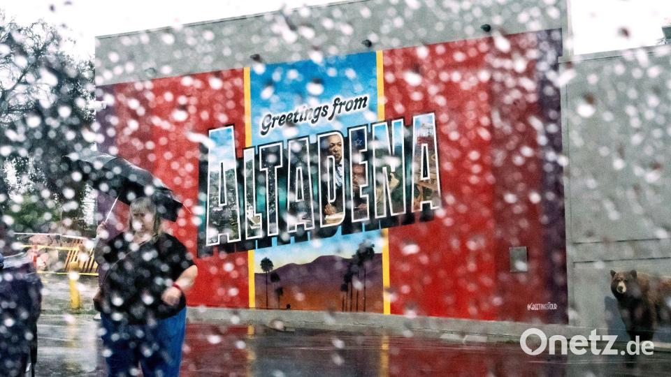 Am Samstag erreichte der Regen in Südkalifornien seinen Höhepunkt. Bild: Noah Berger/FR34727 AP/AP/dpa